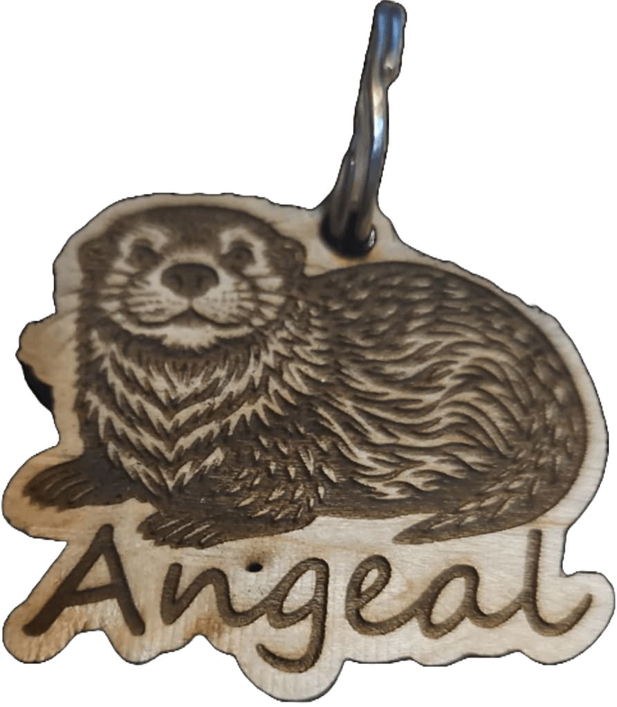 Médaille pour chien personnalisée bois massif gravure sur mesure durable élégante