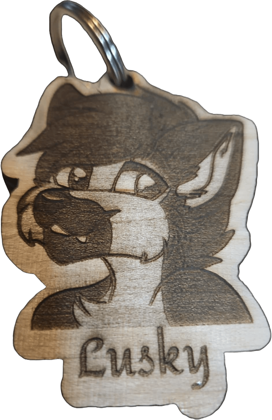 Médaille pour chien en bois personnalisée gravée durable artisanale