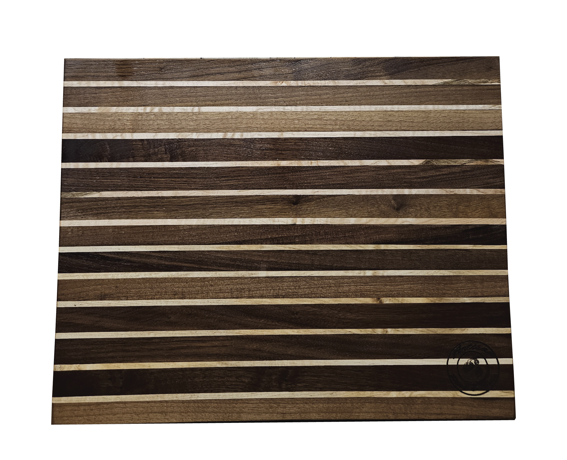 Planche noyer insertion érable bois massif finition artisanale durable design élégant