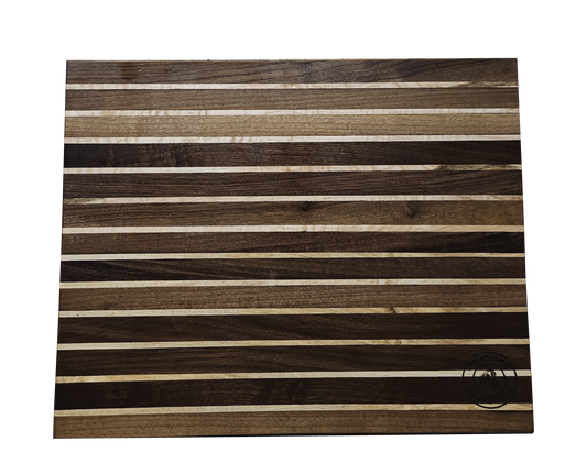 Planche noyer insertion érable bois massif finition artisanale durable design élégant