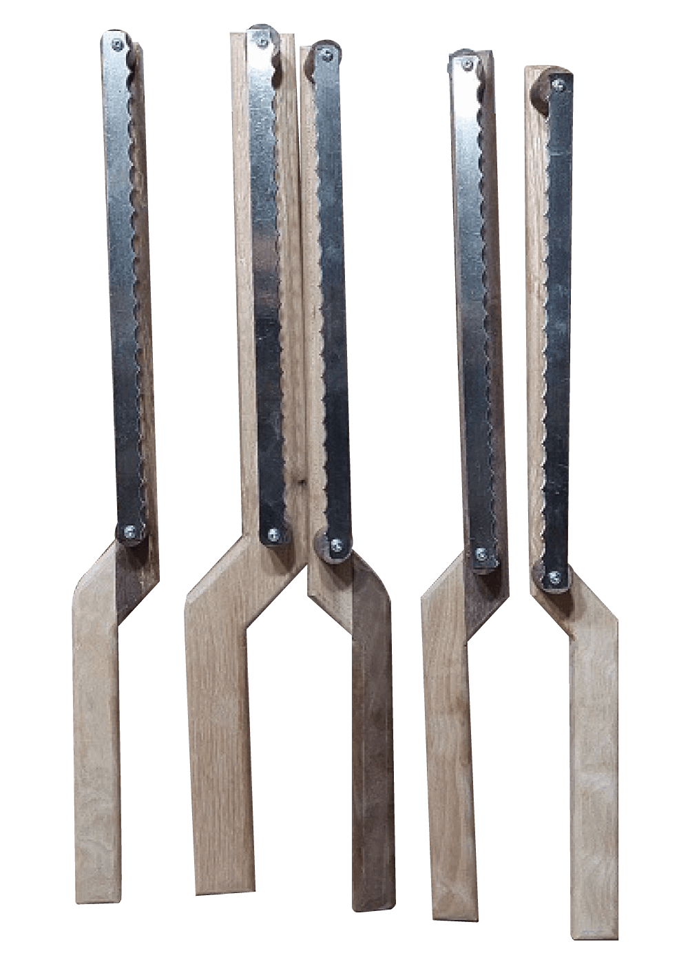 Couteau à pain en noyer artisanal lame acier inoxydable durable élégant