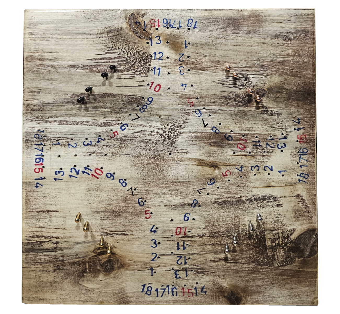 Jeu de Toc format voyage en bois compact fait main durable convivial