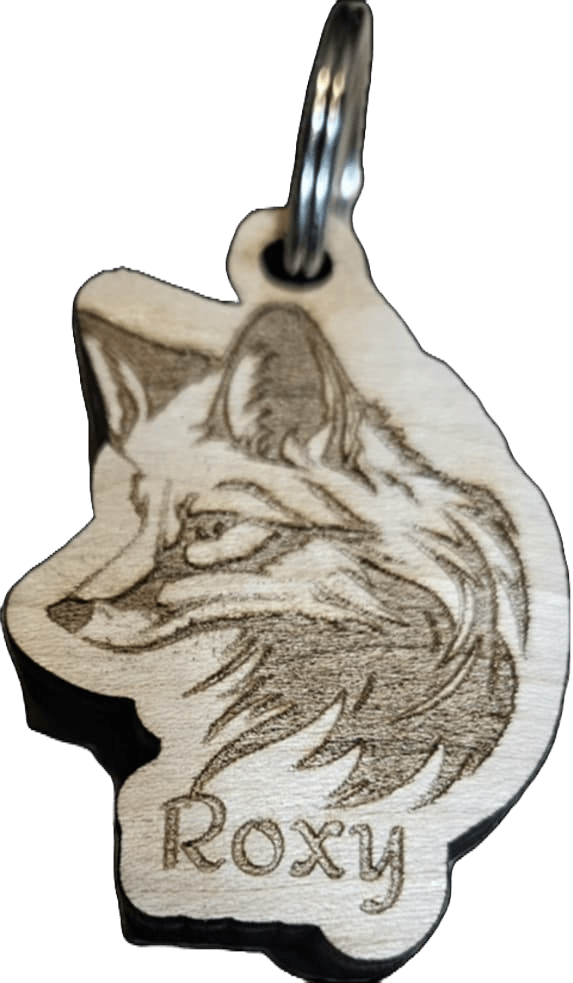 Médaille personnalisée pour chien en bois gravé accessoire élégant